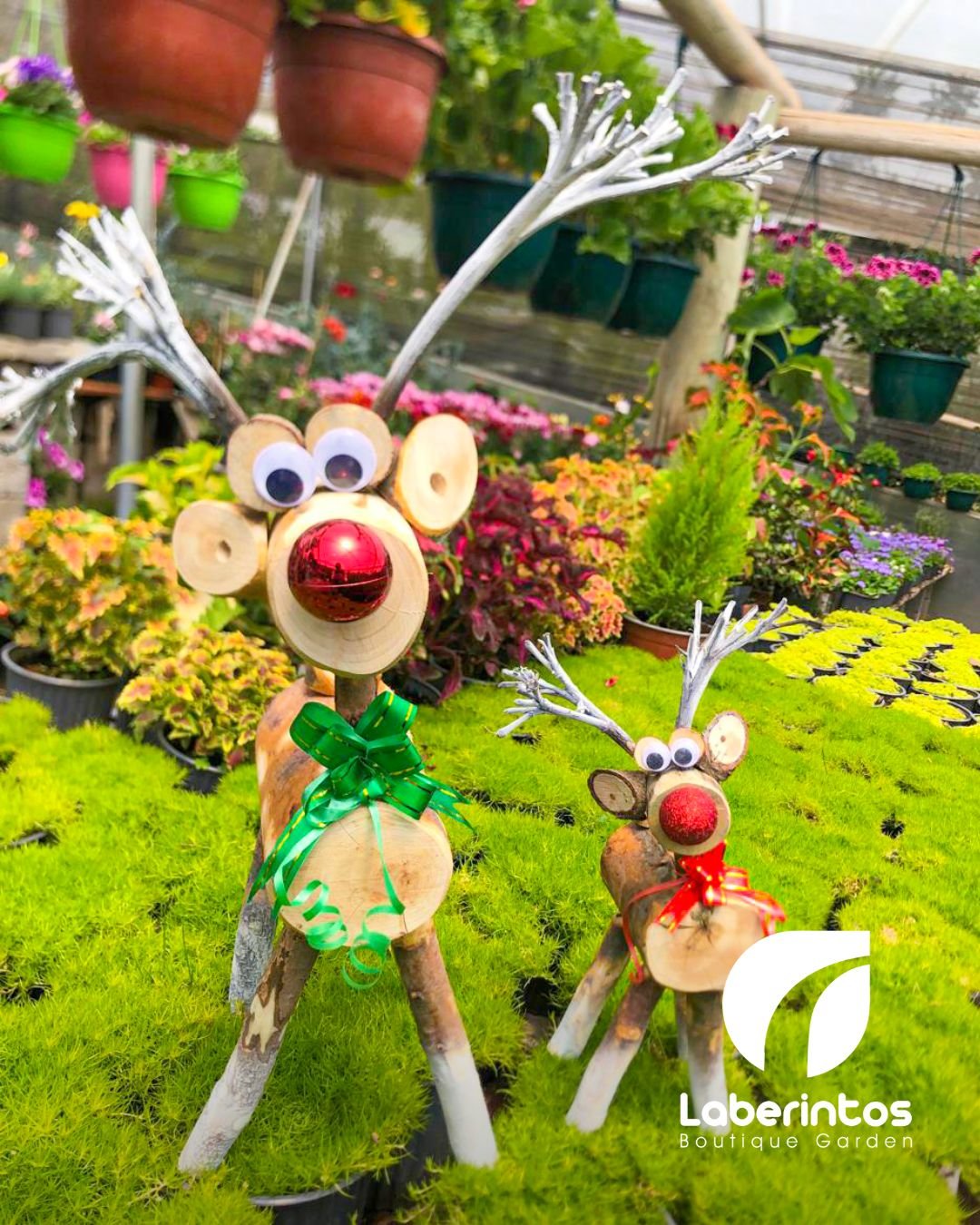 Reno Navideño Decorativo Artesanal Mediano