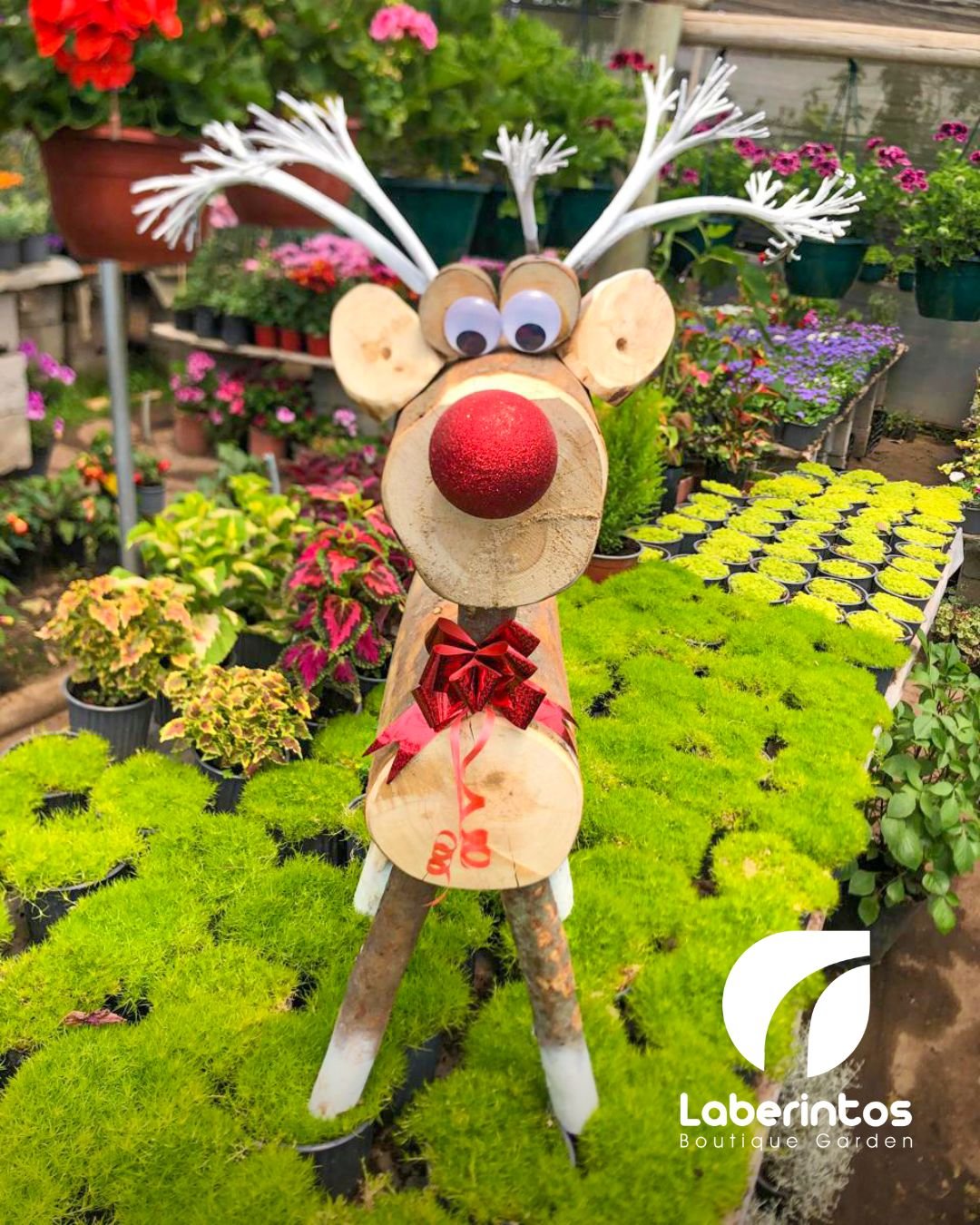 Reno Navideño Decorativo Artesanal Grande